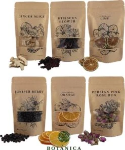 BOTANICA Gin-botanicals Ginkruiden 6 Soorten (mix 1) In Paper-bag (175g)