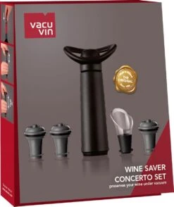 Vacu Vin Wijnpomp Concerto Vacuüm Rubber Zwart 5-delig -Kookgerei Koning Verkoop 1009x1200 9