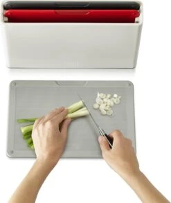 Joseph Joseph JosephJoseph - Snijplank - In Houder - Set Van 3 Stuks - Grijs -Kookgerei Koning Verkoop 1010x1200 6