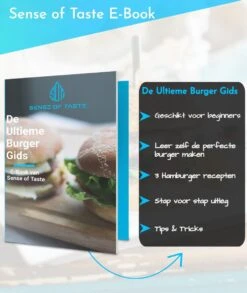 Hamburgerpers - Antiaanbaklaag - BBQ Set - RVS - Incl. 10x Waxpapiertjes -Kookgerei Koning Verkoop 1011x1200 9