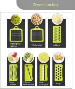 Mandoline - Groentesnijder - Groentehakker - Multifunctioneel - Snijmachine Groenten En Fruit - Uiensnijder - Keukensnijder - Fruitsnijder -Kookgerei Koning Verkoop 1013x1200 3