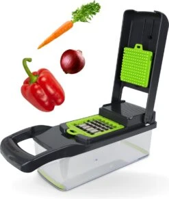 Acestore - Luxe Groentesnijder + Gratis E-Book! - Keukensnijder - Keukenmachine - Mandoline Slicer - Multifunctioneel - 12 In 1 -Met Opvangbak -Kookgerei Koning Verkoop 1018x1200 1