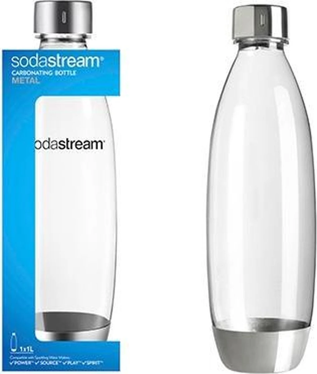 SodaStream - Herbruikbare Fles Metaal - 1 Liter 6 SodaStream - Herbruikbare Fles Metaal - 1 Liter - Afbeelding 6