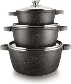Cheffinger Steelpan Set 6-delig - 20-24-28cm - Zwart -Kookgerei Koning Verkoop 1023x1200 8