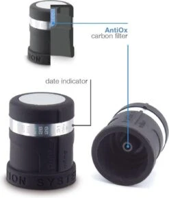 Pulltex Wijnstopper Met Datum AntiOx - Zwart -Kookgerei Koning Verkoop 1024x1200 16