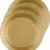 Santex Feest Gebak/taart Bordjes - Goud - 30x Stuks - Karton - D17 Cm