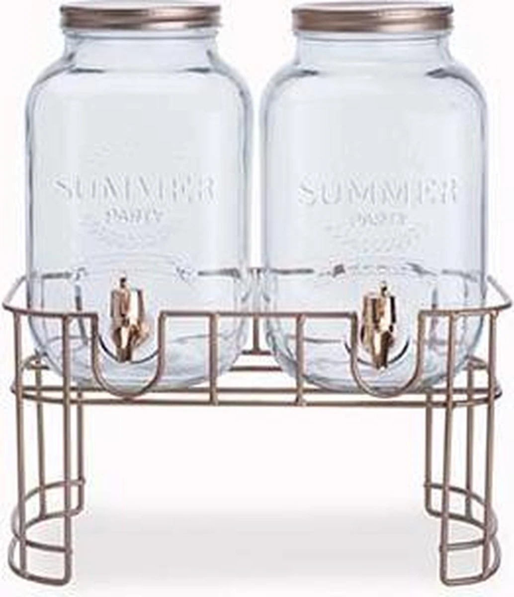 Cosy&Trendy Sapdispenser Set Op Standaard - 2x 3,5 Liter 5 Cosy&Trendy Sapdispenser Set Op Standaard - 2x 3,5 Liter - Afbeelding 5