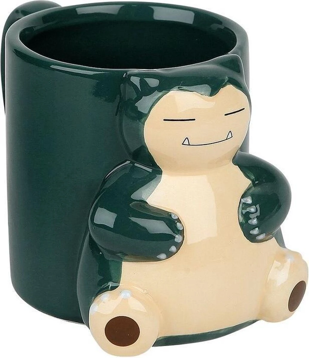 Merkloos Pokemon - Mug - Snorlax 3D 2 Merkloos Pokemon - Mug - Snorlax 3D - Afbeelding 2