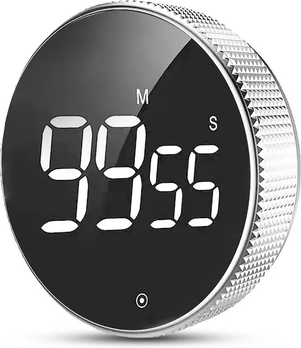 Merkloos Digitale Kookwekker Zilver Van METU-Online - Smart Timer - LED Display - Magnetisch Met Handige Draaiknop - Barbecue Kookwekker Magneet - BBQ Wekker 1 Merkloos Digitale Kookwekker Zilver Van METU-Online - Smart Timer - LED Display - Magnetisch Met Handige Draaiknop - Barbecue Kookwekker Magneet - BBQ Wekker