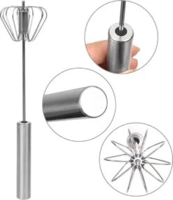 LOUZIR Semi Automatische Garde Van Roestvrij Staal - Beslag Klopper - Staafmixer - Mixer - Zilver 31 LOUZIR Semi Automatische Garde Van Roestvrij Staal - Beslag Klopper - Staafmixer - Mixer - Zilver -Kookgerei Koning Verkoop 1039x1200 9