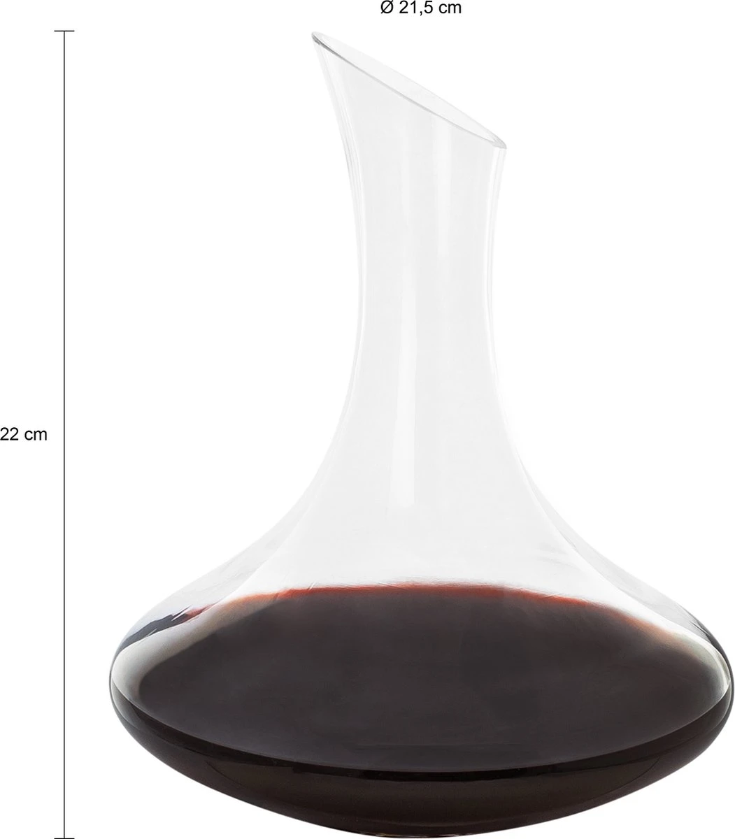 Krumble Decanteer Karaf Met Smalle Hals - Karaf - Schenkkan - Glazen Karaf - Decanteren - Wijnschenker - Rode Wijn - Wijnkan - Kan - Wijnkaraf - Glas - 1.5 Liter - Transparant - 21,5 X 22 Cm 3 Krumble Decanteer Karaf Met Smalle Hals - Karaf - Schenkkan - Glazen Karaf - Decanteren - Wijnschenker - Rode Wijn - Wijnkan - Kan - Wijnkaraf - Glas - 1.5 Liter - Transparant - 21,5 X 22 Cm - Afbeelding 3
