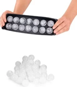 Blumtal Bollen IJsblokjesvorm - 2 X 14 IJsblokjes - Hoogwaardig Siliconen - 28 Stuks - 3 Cm - Olive - Groen / Mineral Red - Rood -Kookgerei Koning Verkoop 1057x1200 5