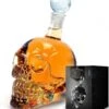MikaMax Skull Bottle - Whiskey Karaf - Decanteer Karaf - Schedel - Karaf - 1 Liter - Glas
