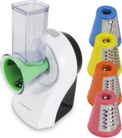 Esperanza ''Caprese'' Elektrische Rasp Met 5 Opzetstukken - Snel Raspen - Elektric Grater - 150W - Wit 5 Esperanza ''Caprese'' Elektrische Rasp Met 5 Opzetstukken - Snel Raspen - Elektric Grater - 150W - Wit -Kookgerei Koning Verkoop 1062x1200 2