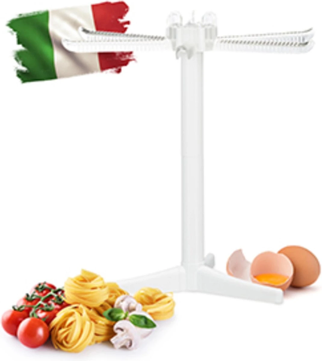 Relaxdays - Pasta Droogrek - Kunststof - Opvouwbaar - Pastadroger - Pasta Drogen 4 Relaxdays - Pasta Droogrek - Kunststof - Opvouwbaar - Pastadroger - Pasta Drogen - Afbeelding 4