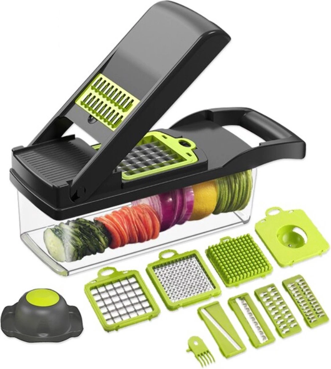 Cuisine Club Multifunctionele Groentesnijder 7 In 1 - Mandoline Groente Snijder - Keukensnijder - Frietsnijder 5 Cuisine Club Multifunctionele Groentesnijder 7 In 1 - Mandoline Groente Snijder - Keukensnijder - Frietsnijder - Afbeelding 5