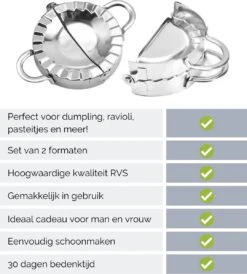 Floor 10 - Dumpling Maker - Ravioli Snijder - Pastei Vorm - Empanada Maker - Gyoza Maker - Keukengerei - Keukenaccessoires - RVS - Set Van 2 12 Floor 10 - Dumpling Maker - Ravioli Snijder - Pastei Vorm - Empanada Maker - Gyoza Maker - Keukengerei - Keukenaccessoires - RVS - Set Van 2 -Kookgerei Koning Verkoop 1080x1200 2