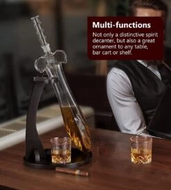 Merkloos Whiskey Decanter Sets - Whisky Decanter & Glass Set | Crystal Decanter Set - Whisky Glazen En Karaf Set - Whiskey Karaf - Luxe Whiskey Set Met Karaf En Glazen - Whiskey Cadeau Set -Kookgerei Koning Verkoop 1080x1200 5