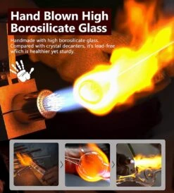 Merkloos Whiskey Decanter Sets - Whisky Decanter & Glass Set | Crystal Decanter Set - Whisky Glazen En Karaf Set - Whiskey Karaf - Luxe Whiskey Set Met Karaf En Glazen - Whiskey Cadeau Set -Kookgerei Koning Verkoop 1080x1200 6