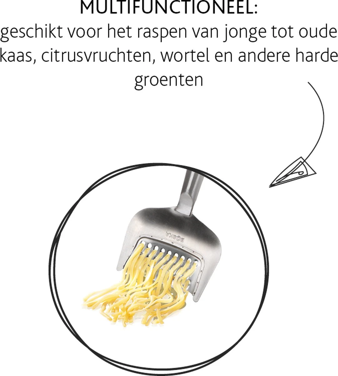 Boska Kaasrasp Copenhagen - Kaasrasp Harde Kaas - Kaasrasp Voor Oude Kaas - Vaatwasserbestendig - Multifunctionele Kaasrasp - RVS - 180 X 74x 20 Mm - Keukengerei - Keuken Accessoires - 10 Jaar Garantie 3 Boska Kaasrasp Copenhagen - Kaasrasp Harde Kaas - Kaasrasp Voor Oude Kaas - Vaatwasserbestendig - Multifunctionele Kaasrasp - RVS - 180 X 74x 20 Mm - Keukengerei - Keuken Accessoires - 10 Jaar Garantie - Afbeelding 3