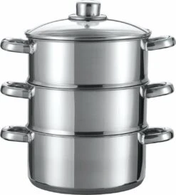 Merkloos Imperial Kitchen Stoompan - 20 Cm - 3 Delig - 21 X 26cm -Kookgerei Koning Verkoop 1083x1200 4