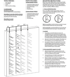 Final Touch Wijnrek Muur - 120 Cm Hoog - Metaal - 24 Flessen - Wandmontage -Kookgerei Koning Verkoop 1099x1200 11
