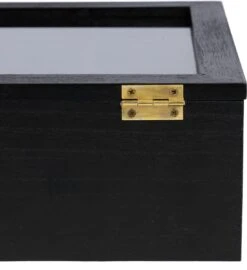 Theedoos Zwart 9-vaks - Met Fluweel - 23 X 23 Cm -Kookgerei Koning Verkoop 1099x1200 13