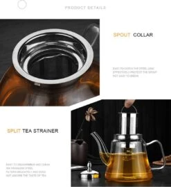 SensaHome - Infuser Theekan/Theepot - Transparant - Glas 34 SensaHome - Infuser Theekan/Theepot - Transparant - Glas -Kookgerei Koning Verkoop 1100x1200