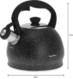 Fluitketel Inductie Gas Waterkoker 2.0 L ‘’Cosenza’’ Mat Zwart RVS -Kookgerei Koning Verkoop 1108x1200 21