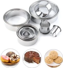 Merkloos Fastsurfe - Kookringen - 11 Stuks Set - Rvs - Ronde Cookie - Biscuit Snijders - Cirkel - Gebak Snijders - Metalen - Bakken Cirkel - Ring Mallen Voor Keuken 10 Merkloos Fastsurfe - Kookringen - 11 Stuks Set - Rvs - Ronde Cookie - Biscuit Snijders - Cirkel - Gebak Snijders - Metalen - Bakken Cirkel - Ring Mallen Voor Keuken -Kookgerei Koning Verkoop 1109x1200 5
