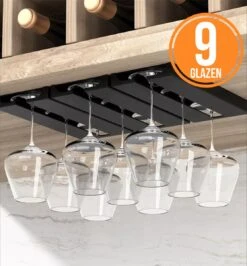 Keufens Wijnglazenhouder Matzwart | Voor 9 Wijnglazen | Wijnrek Hangend | Glazenrek | Wijnglazenrek | Glasophangrek | Wijnglasrek | Ophangrek Glazen | Bar Accessoires 10 Keufens Wijnglazenhouder Matzwart | Voor 9 Wijnglazen | Wijnrek Hangend | Glazenrek | Wijnglazenrek | Glasophangrek | Wijnglasrek | Ophangrek Glazen | Bar Accessoires -Kookgerei Koning Verkoop 1115x1200 8