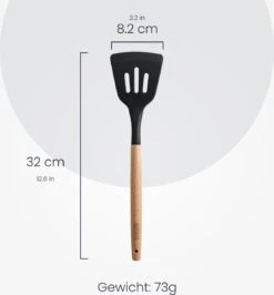 Hescom Siliconen Open Spatel Met Anti-aanbaklaag - Keukengerei Met Ergonomisch Design - Hittebestendig - Vaatwasservriendelijk -Kookgerei Koning Verkoop 1116x1200 2
