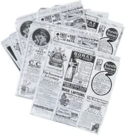 Rainbecom - 50 Stuks - 19 X 17 Cm - Hamburger Zakje Papier - Vetvrij Papier - Papieren Zak Voor Sandwiches - Krant -Kookgerei Koning Verkoop 1119x1200 4