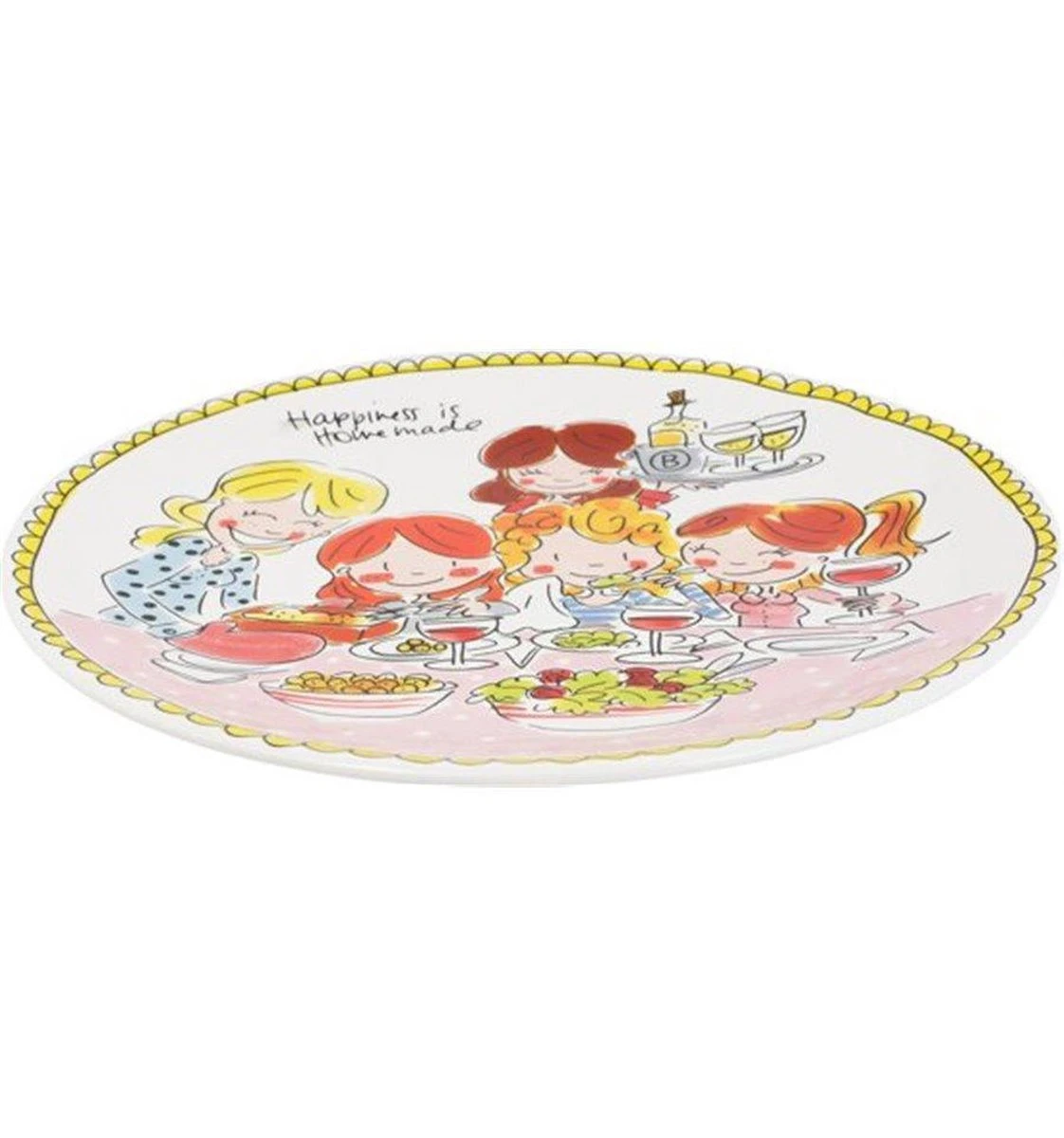 Blond Amsterdam Bord Even Bijkletsen - Girls - Ø 26 Cm 2 Blond Amsterdam Bord Even Bijkletsen - Girls - Ø 26 Cm - Afbeelding 2