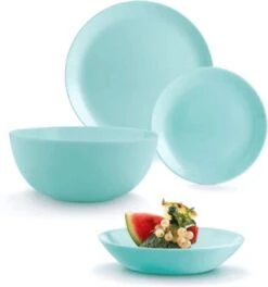 Luminarc Diwali Serviesset - 19-delig - 6 Persoons - Turquoise -Kookgerei Koning Verkoop 1123x1200 3