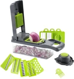 Luxe Groentesnijder Set - Multifunctionele Groentesnijder - Mandoline - Uiensnijder - Groentensnijder - Keukensnijder - Keukenmandoline 15 Delig -Kookgerei Koning Verkoop 1123x1200 5