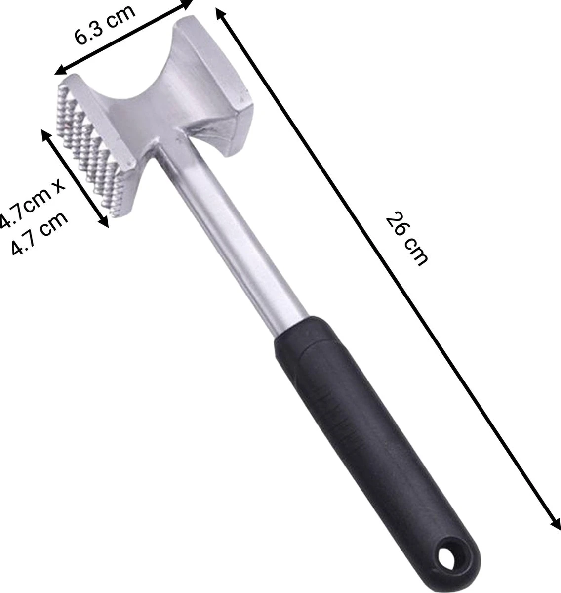 YUGN Vleeshamer Vleesvermalser - Ideaal Om Vlees Mals Te Krijgen - Meat Tenderizer Vleespletter - Barbecue Tip - Barbeque BBQ Accesoires - Cadeau Tip 7 YUGN Vleeshamer Vleesvermalser - Ideaal Om Vlees Mals Te Krijgen - Meat Tenderizer Vleespletter - Barbecue Tip - Barbeque BBQ Accesoires - Cadeau Tip - Afbeelding 7