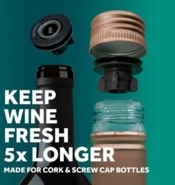 Airtender - Vacuüm Wijnpomp - 6 Wijnstoppers - Vacumeren - Lekvrij - Geschenkdoos -Kookgerei Koning Verkoop 1138x1200 18