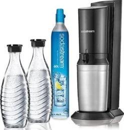 SodaStream Crystal Megapack - Zwart - Incl 2 Glazen Karaffen 15 SodaStream Crystal Megapack - Zwart - Incl 2 Glazen Karaffen -Kookgerei Koning Verkoop 1139x1200 15