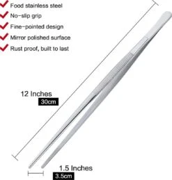 Merkloos Keukenpincet - Vleespincet - RVS - 30cm -Kookgerei Koning Verkoop 1143x1200 1