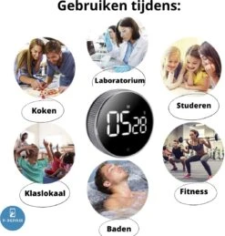 Digitale Kookwekker - Smart Timer - LED Display - Magnetisch Met Handige Draaiknop -Kookgerei Koning Verkoop 1145x1200 1