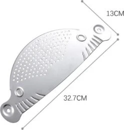 RVS Afgietdeksel- Afgiethulp Met Handvaten- Veilig Afgieten -Keuken Zeef- Vaatwasser Bestendig- Sieve- 26cm- Keuken Tool 17 RVS Afgietdeksel- Afgiethulp Met Handvaten- Veilig Afgieten -Keuken Zeef- Vaatwasser Bestendig- Sieve- 26cm- Keuken Tool -Kookgerei Koning Verkoop 1148x1200 9