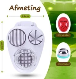 Dremdo Eiersnijder 3-delig | Vaatwasserbestendig | Incl. Eierprikker En Eierwekker - Eisnijder - Eiprikker - Eiwekker -Kookgerei Koning Verkoop 1150x1200 1