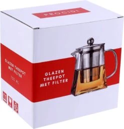 Procidi® Glazen Theepot Met Filter - Theekan Met Infuser - Dubbelwandig Borosilicaat Glas - Thee Thermoskan - Koffiekan 950 ML - Teapot -Kookgerei Koning Verkoop 1151x1200