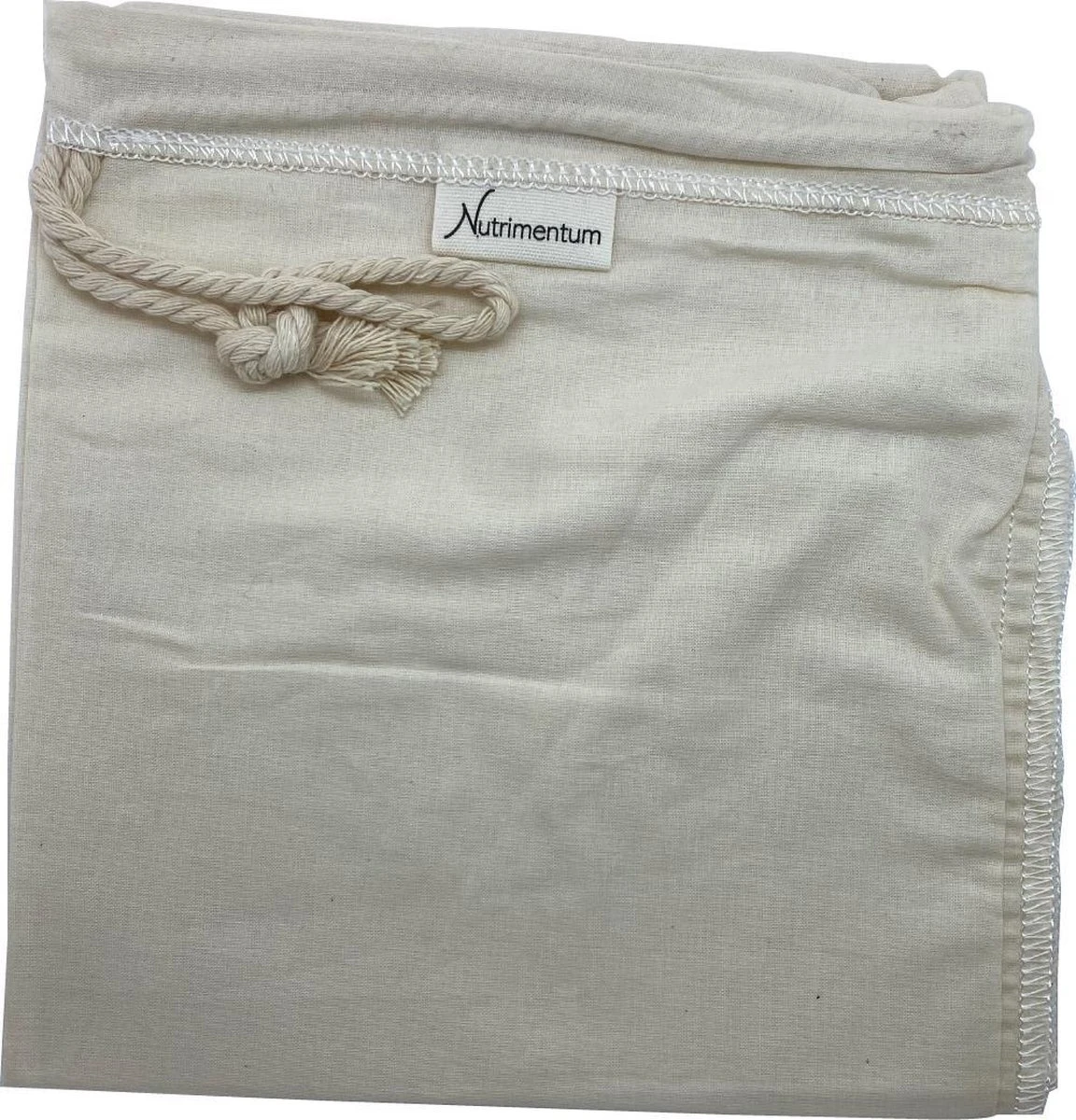Nutrimentum Nut Milk Bag - Notenmelkzak - Nut Milk Strainer - 100% Biologisch Katoen - Zeefzak - Passeerdoek - 100% Organic Cotton - Kaasdoek - Cheesecloth - Vegan - Zero Waste 4 Nutrimentum Nut Milk Bag - Notenmelkzak - Nut Milk Strainer - 100% Biologisch Katoen - Zeefzak - Passeerdoek - 100% Organic Cotton - Kaasdoek - Cheesecloth - Vegan - Zero Waste - Afbeelding 4