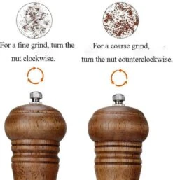 Peper- En Zoutmolen - Peper- & Zoutstellen- Eiken Hout 22 Cm -Kookgerei Koning Verkoop 1155x1200 3