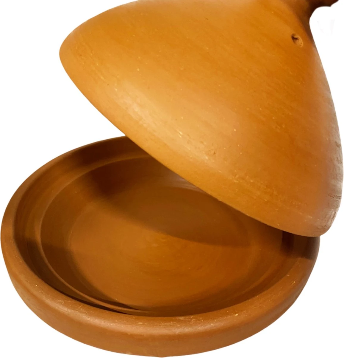 Marokkaanse Authentieke Handgemaakte Aardewerk Tajine Naturel 33 Cm - Ongeglazuurd En Loodvrij 2 Marokkaanse Authentieke Handgemaakte Aardewerk Tajine Naturel 33 Cm - Ongeglazuurd En Loodvrij - Afbeelding 2