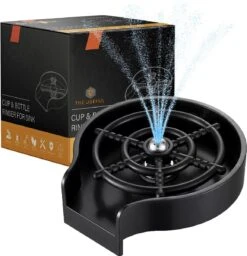 Glazenspoeler Gootsteen - Glazen Wasser - Glass Rinser - Horeca Spoel Kraan - Aanrecht Organizer - Borstel Bierglasreiniger - Keuken Accessoires - Cup Washer