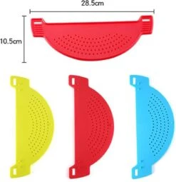 Merkloos Afgiethulp – Afgietdeksel Met Handvaten – Makkelijk Afgieten - Afgietdeksel - Blauw -Kookgerei Koning Verkoop 1161x1200 12