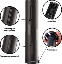 Olvy Elektrische Kurkentrekker - Elektrische Wijnopener - Automatische Kurkentrekker - Wijn Accessoires -Kookgerei Koning Verkoop 1162x1200 15